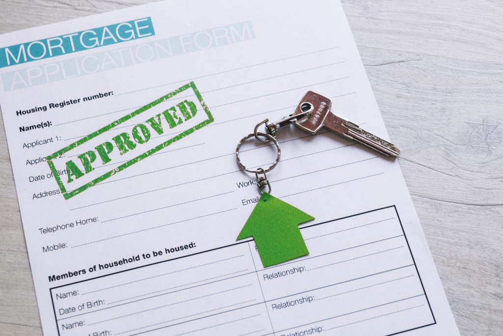 completed application form mortgage